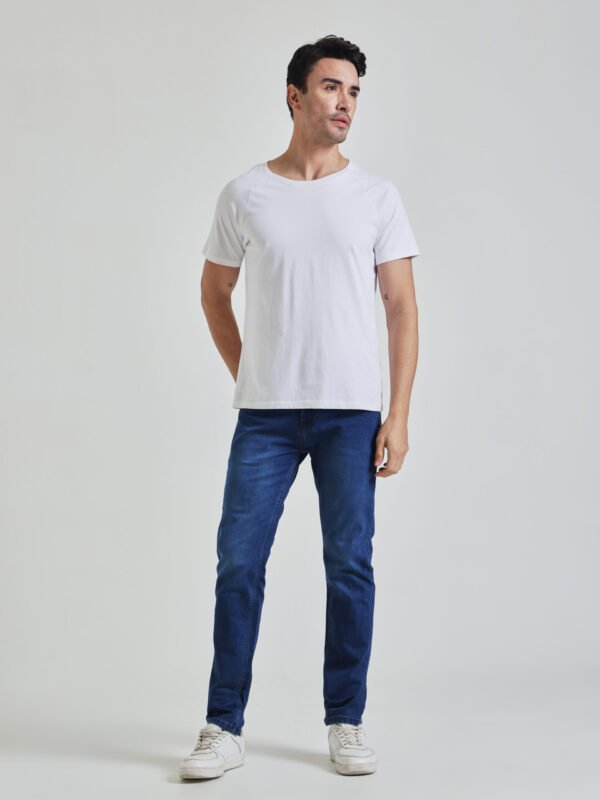 Men’s Solid Blue Jeans